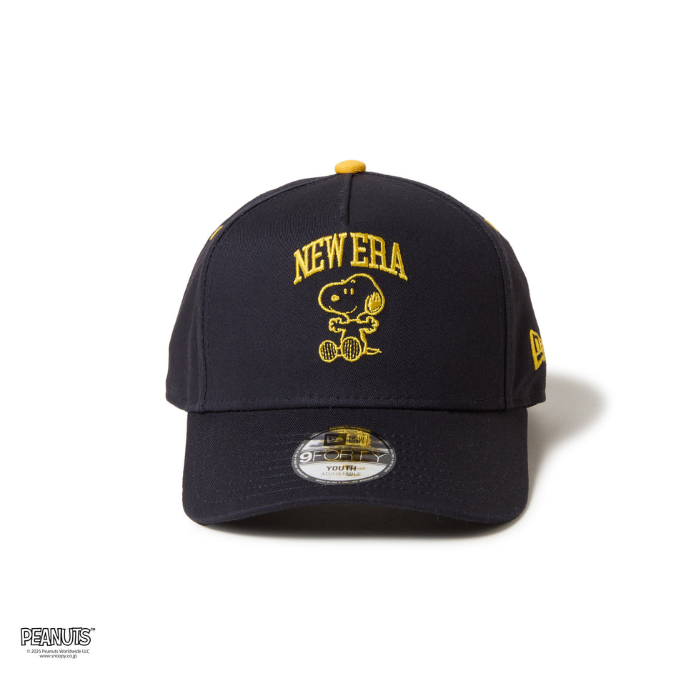 キッズ Youth 9FOURTY A-Frame PEANUTS ピーナッツ College Logo ネイビー | NEW ERA ニューエラ公式オンラインストア