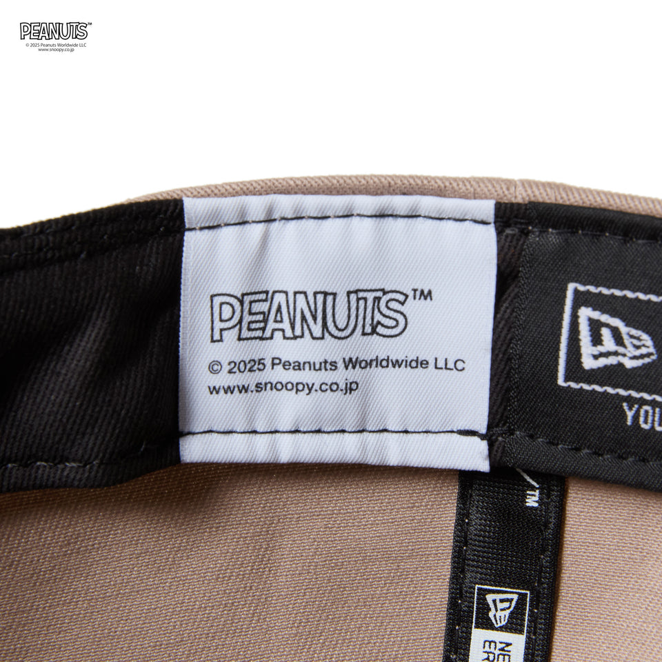 キッズ Youth 9FOURTY A-Frame PEANUTS ピーナッツ College Logo アッシュブラウン | NEW ERA ニューエラ公式オンラインストア