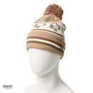 ポンポンニット PEANUTS ピーナッツ スヌーピー ジャガード ベージュ/ウォルナット/オフホワイト | NEW ERA ニューエラ公式オンラインストア