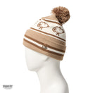 ポンポンニット PEANUTS ピーナッツ スヌーピー ジャガード ベージュ/ウォルナット/オフホワイト | NEW ERA ニューエラ公式オンラインストア