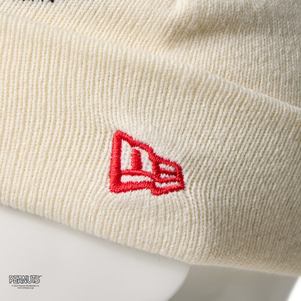 キッズ Kid's カフニット PEANUTS ピーナッツ スヌーピー ニューエラロゴ オフホワイト | NEW ERA ニューエラ公式オンラインストア