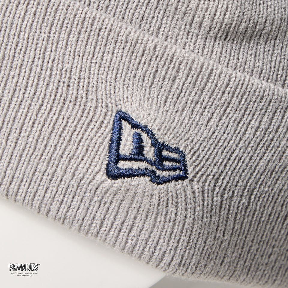 キッズ Kid's カフニット PEANUTS ピーナッツ スヌーピー ニューエラロゴ グレー | NEW ERA ニューエラ公式オンラインストア