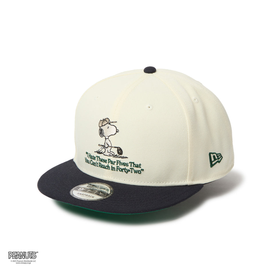 9FIFTY PEANUTS ピーナッツ クロームホワイト/ネイビー | ゴルフ