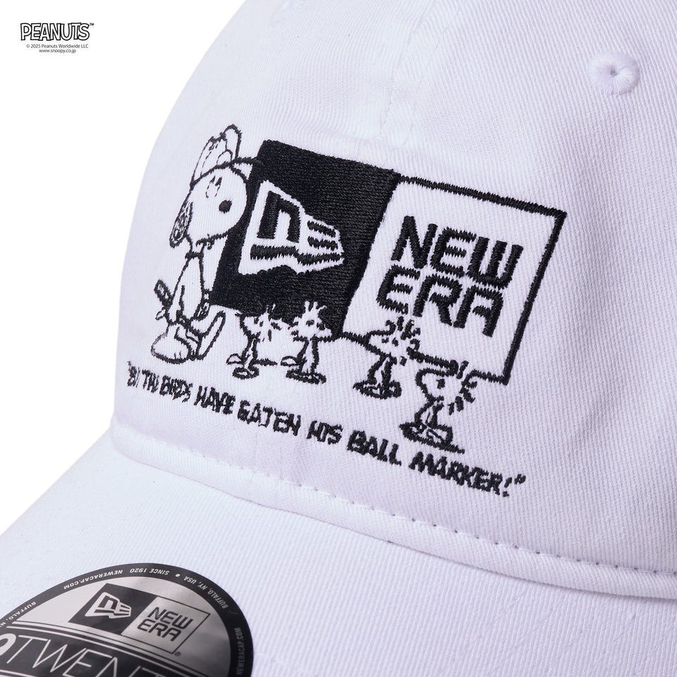 9TWNTY ロングバイザー PEANUTS ピーナッツ ニューエラボックスロゴ ホワイト | ゴルフ | NEW ERA ニューエラ公式オンラインストア