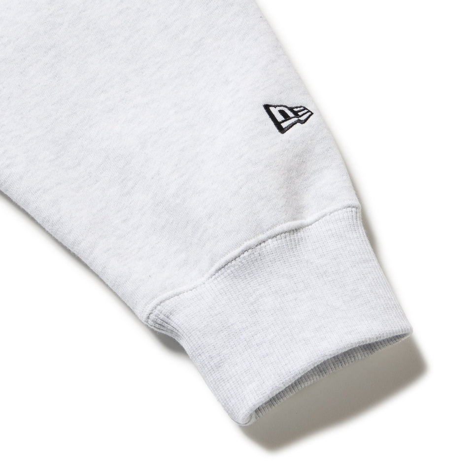 正規品♡裏起毛♡裏毛上下セット♡スウェットロゴ♡グレー 2Wayロゴ刺繍配色カラーハーフジップ裏起毛スウェット[pm180