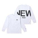 長袖 コットン Tシャツ Zoom Up Logo ホワイト