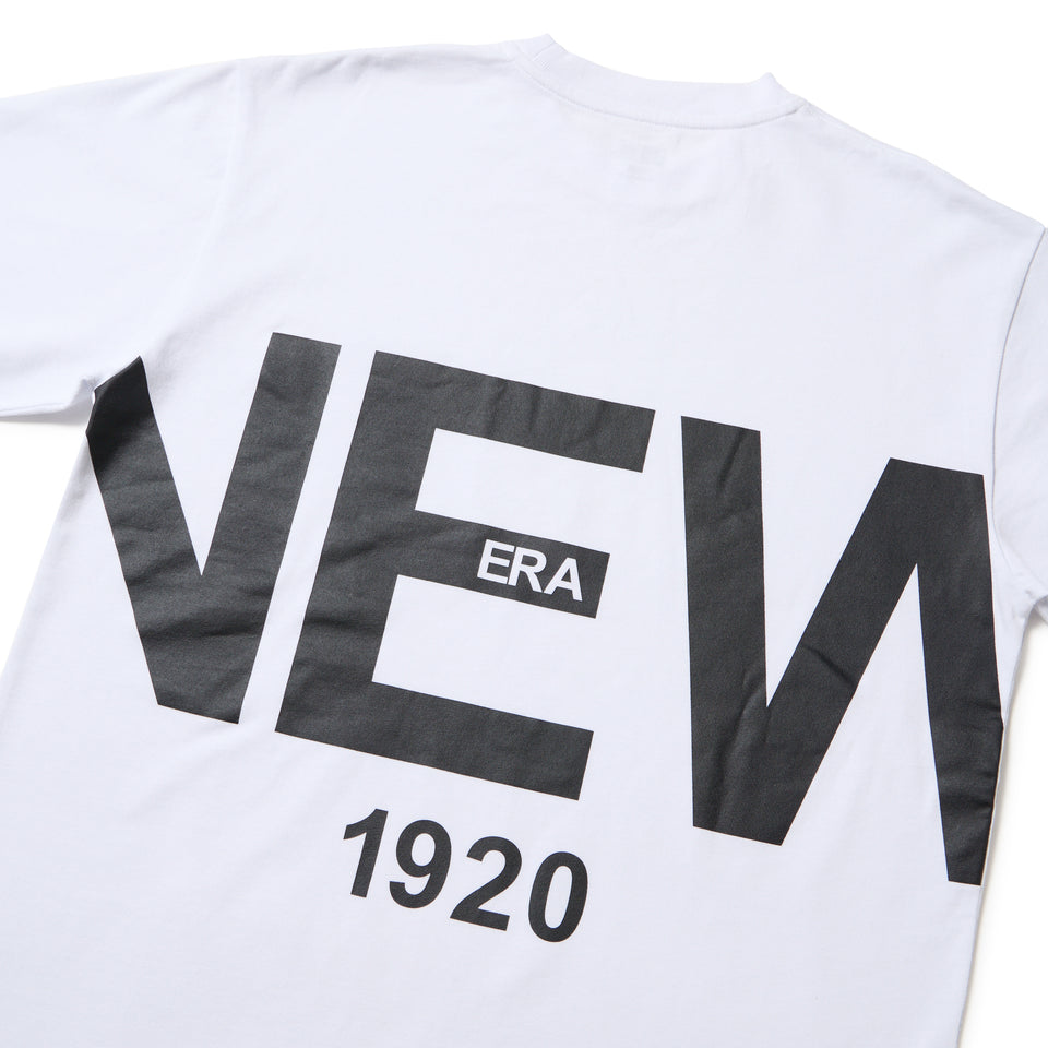 長袖 コットン Tシャツ Zoom Up Logo ホワイト | ニューエラオンライン