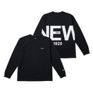 長袖 コットン Tシャツ Zoom Up Logo ブラック
