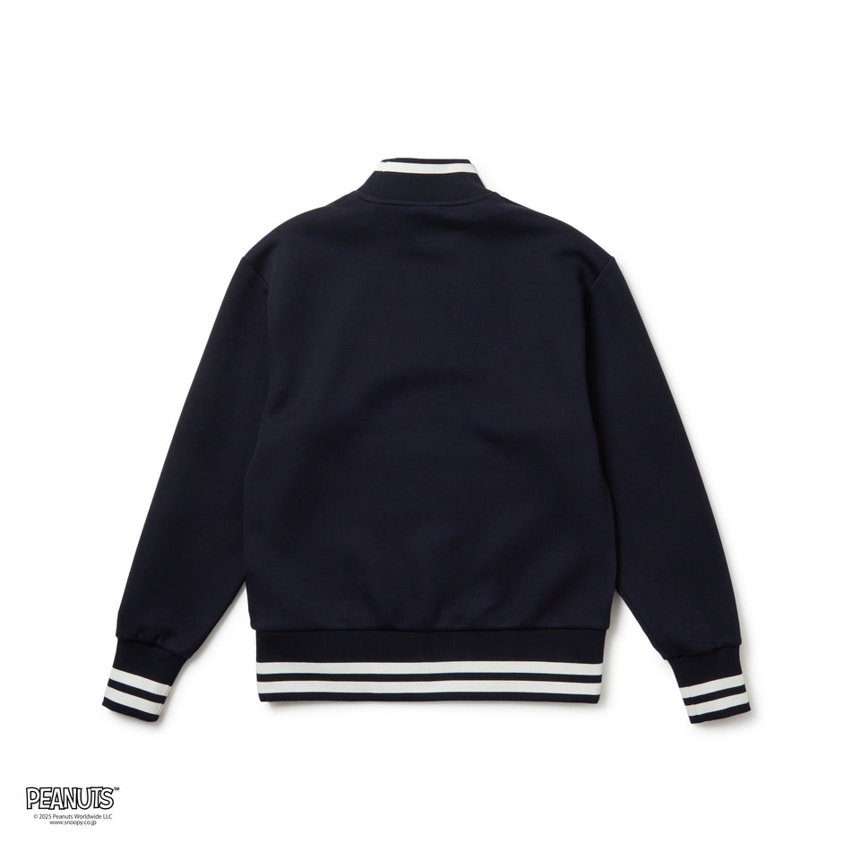 Women's テックスウェット モックネック PEANUTS ピーナッツ ネイビー