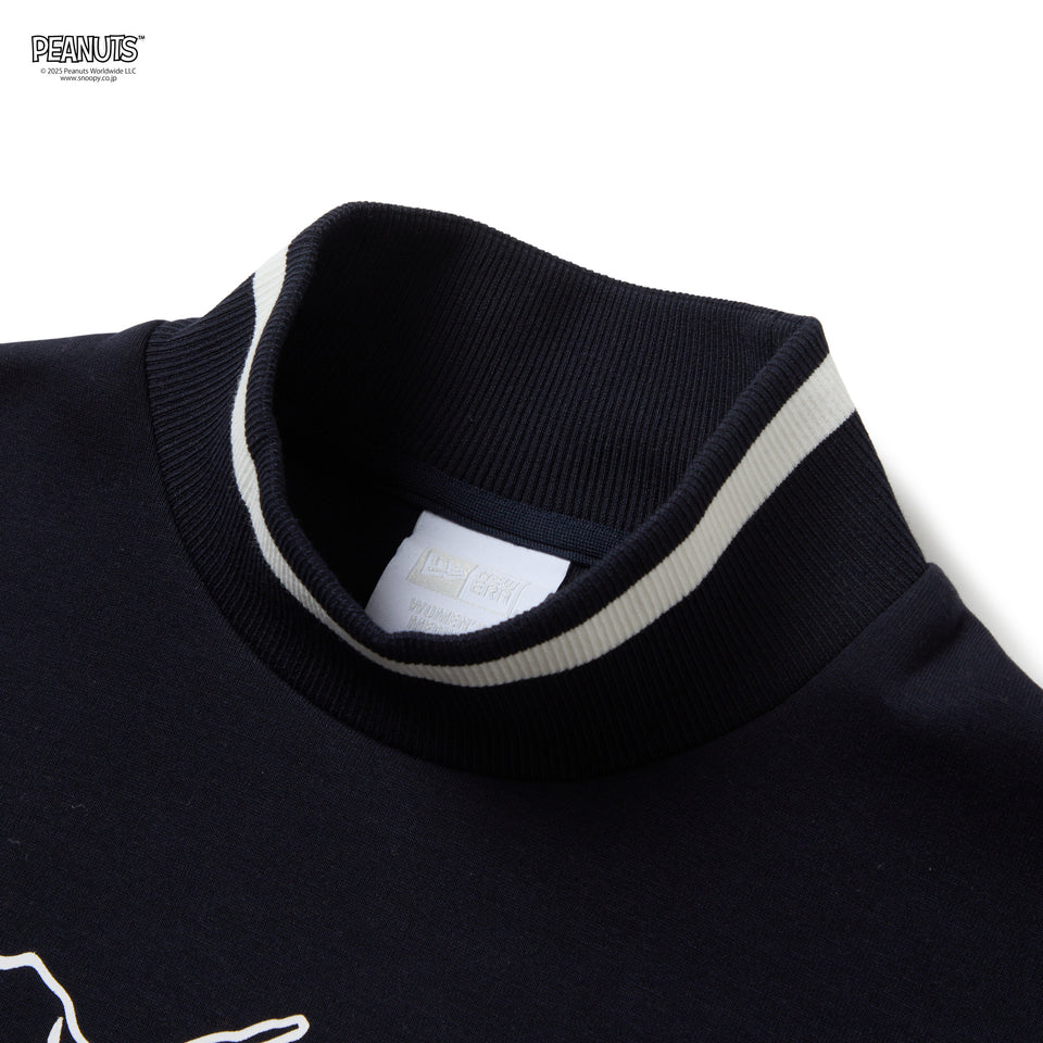 Women's テックスウェット モックネック PEANUTS ピーナッツ ネイビー