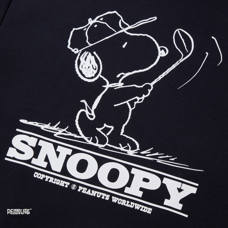 Women's テックスウェット モックネック PEANUTS ピーナッツ ネイビー