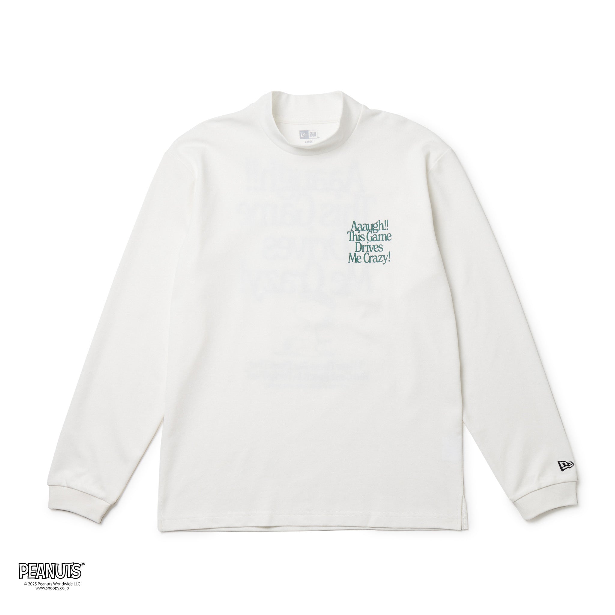 長袖 ミドルネック パフォーマンス Tシャツ PEANUTS ピーナッツ オフ