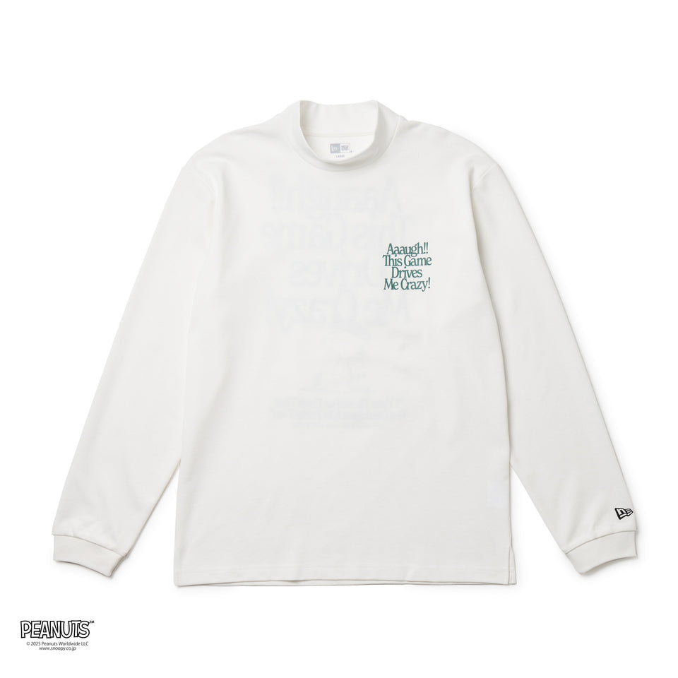 長袖 ミドルネック パフォーマンス Tシャツ PEANUTS ピーナッツ オフ