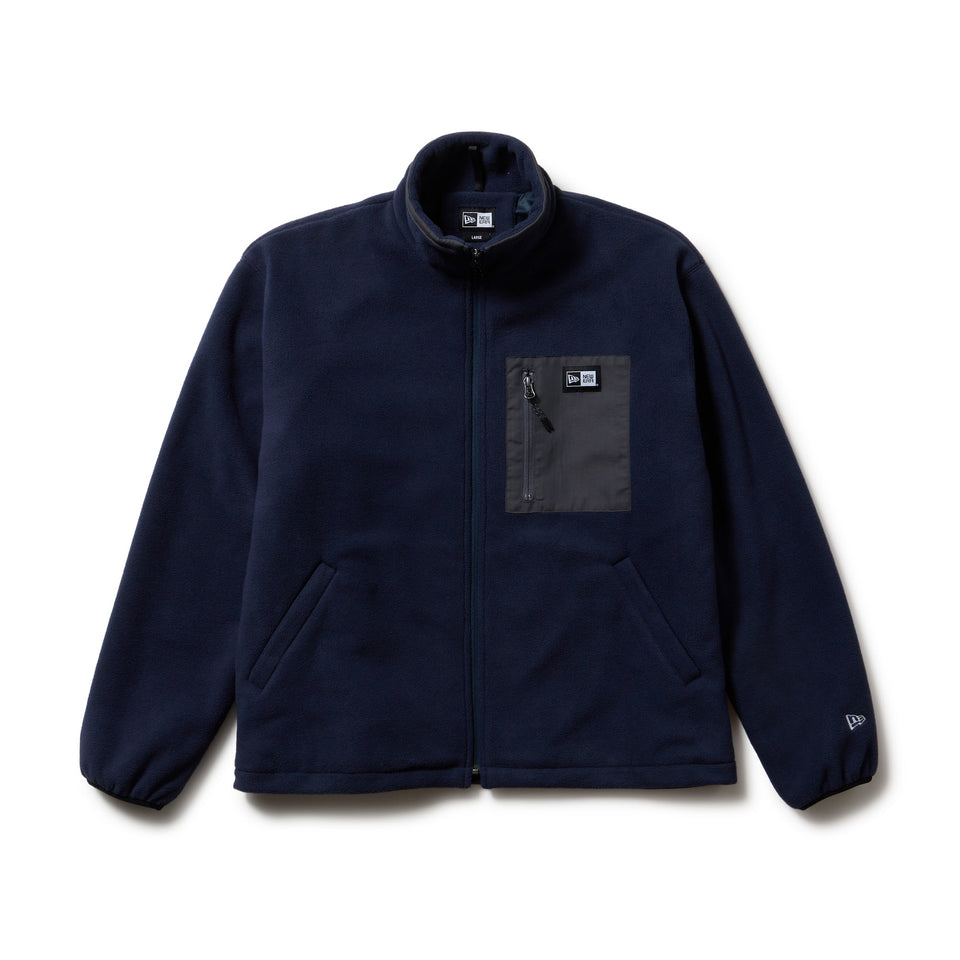 フリースジャケット ボックスロゴ ウーブンパッチ ネイビー - 14682722 - S | NEW ERA ニューエラ公式オンラインストア