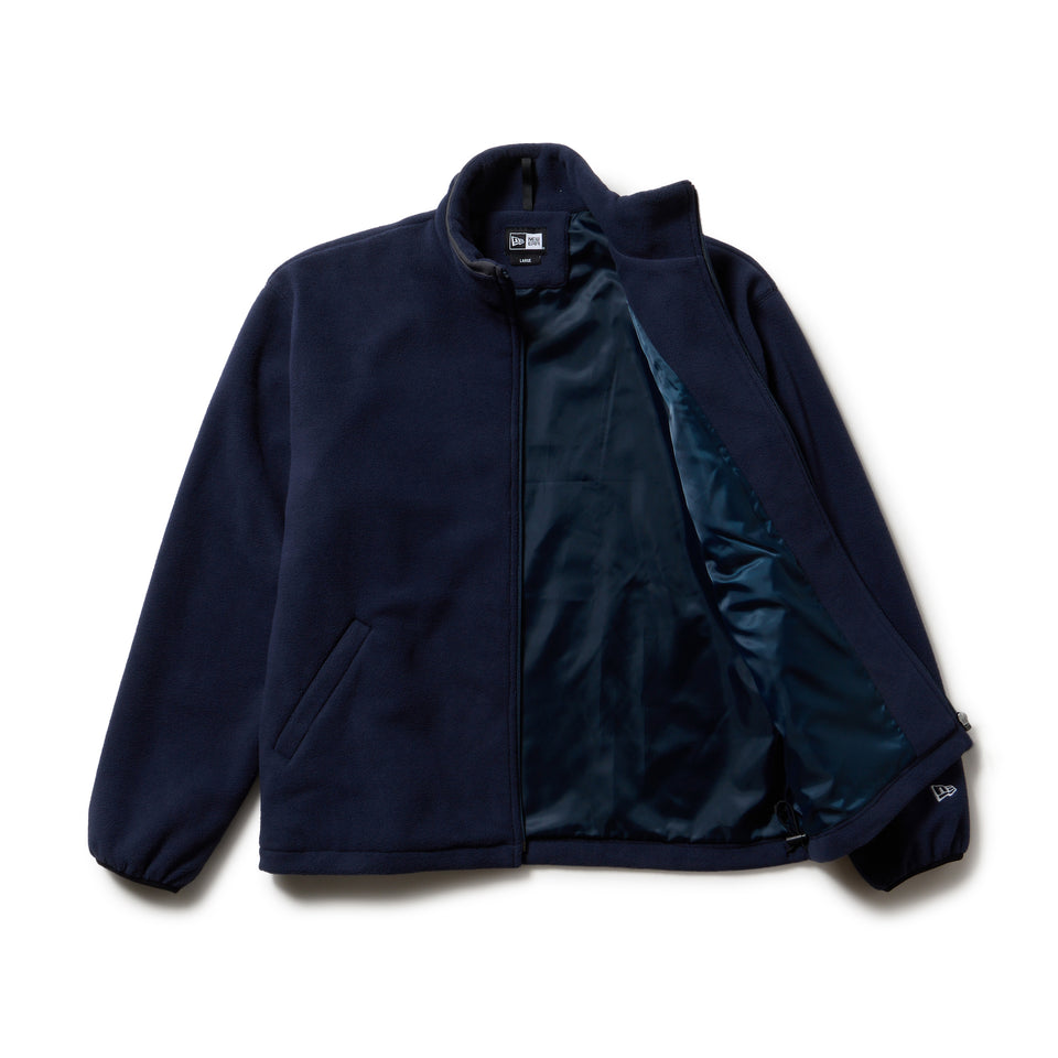 フリースジャケット ボックスロゴ ウーブンパッチ ネイビー