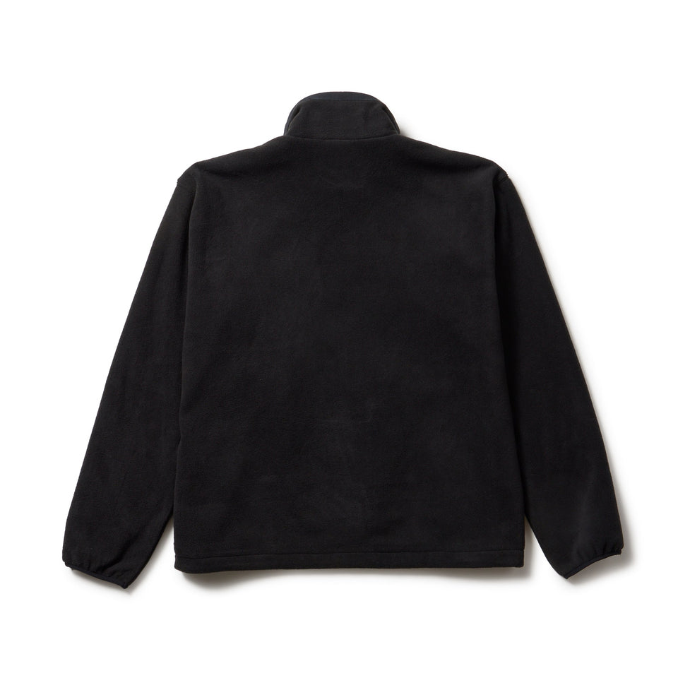 フリースジャケット ボックスロゴ ウーブンパッチ ブラック