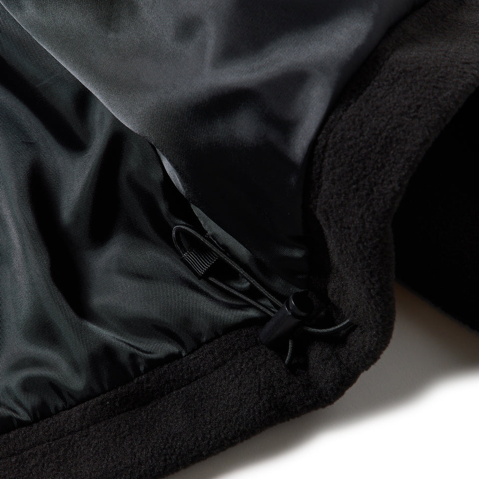 フリースジャケット ボックスロゴ ウーブンパッチ ブラック