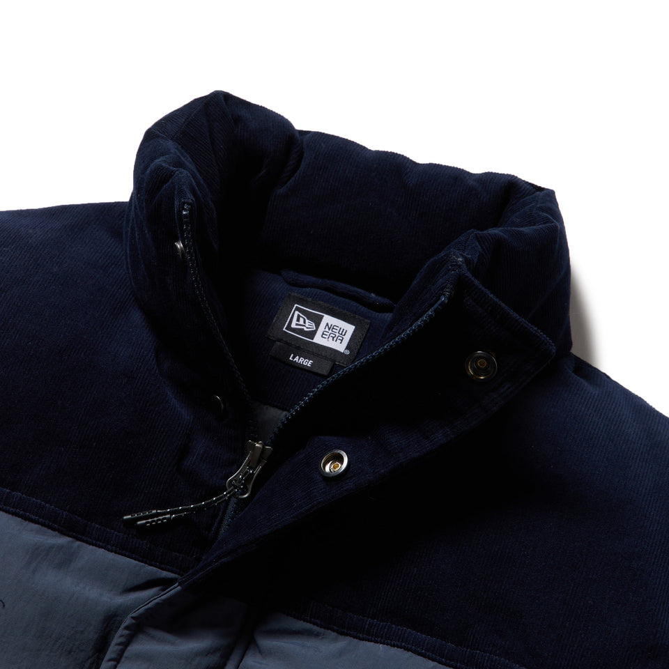 ダウンベスト コーデュロイ ナイロン コンビ ネイビー | ニューエラ