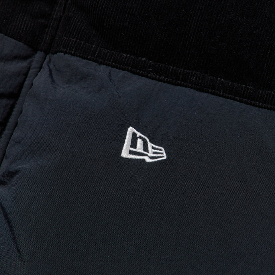 ダウンベスト コーデュロイ ナイロン コンビ ブラック - 14682725 - S | NEW ERA ニューエラ公式オンラインストア