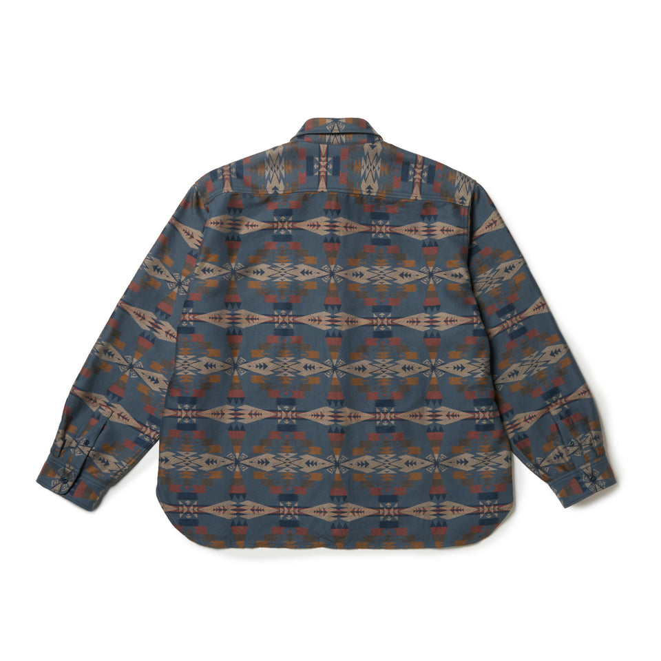 長袖 オーバーサイズド シャツ Pendleton ペンドルトン ネイビー