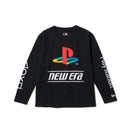 キッズ Youth 長袖 コットン Tシャツ プレイステーション ファミリーマーク ニューエラロゴ ブラック | NEW ERA ニューエラ公式オンラインストア