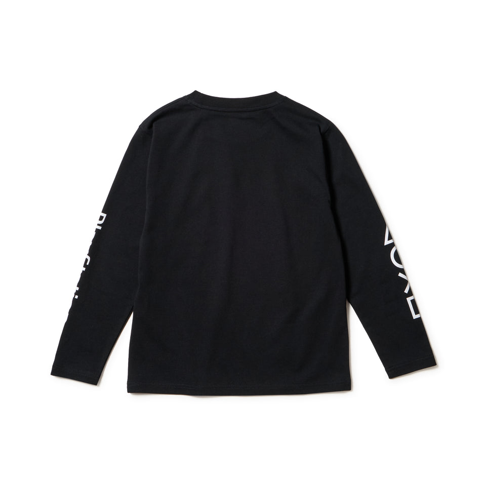 キッズ Youth 長袖 コットン Tシャツ プレイステーション ファミリーマーク ニューエラロゴ ブラック | NEW ERA ニューエラ公式オンラインストア