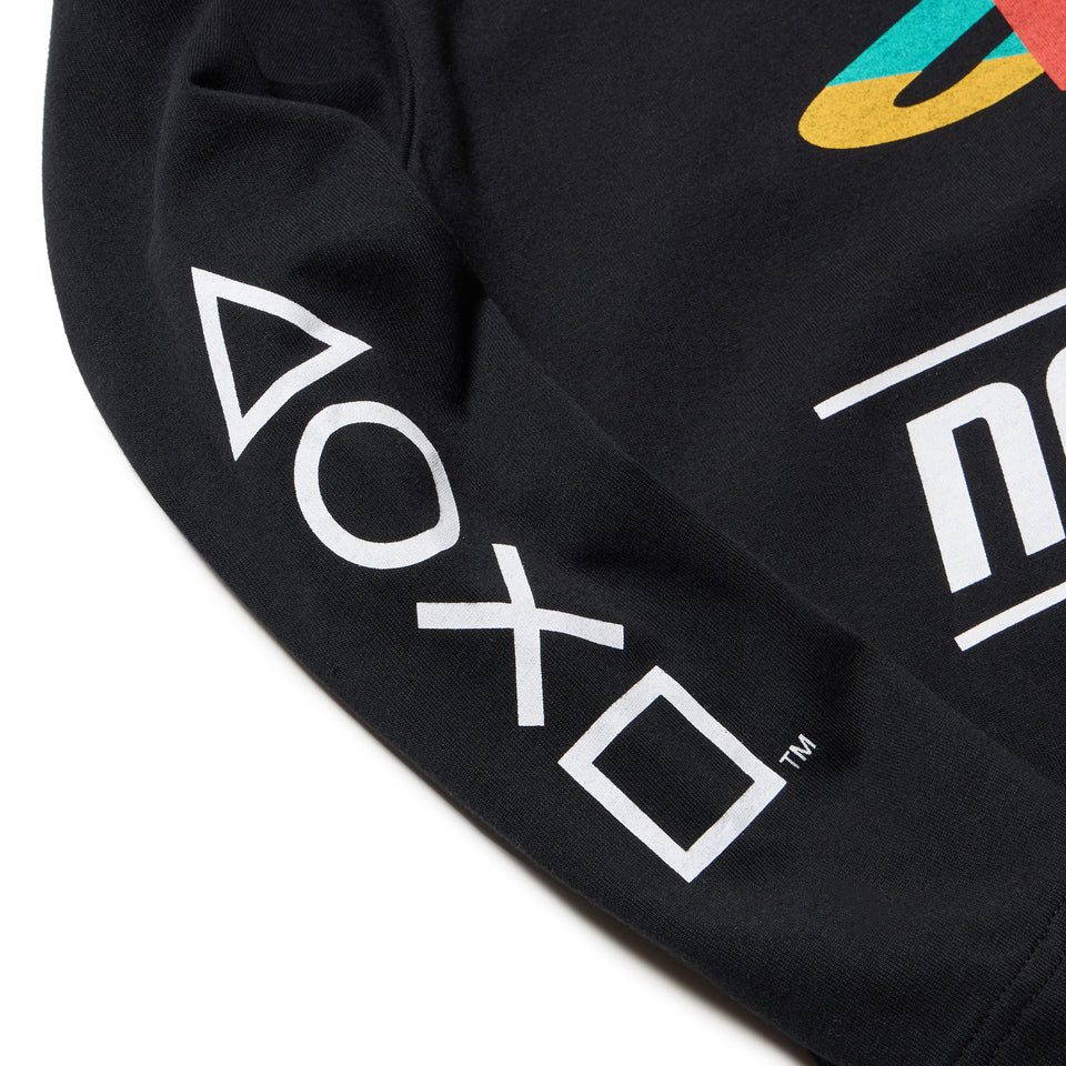 キッズ Youth 長袖 コットン Tシャツ プレイステーション ファミリーマーク ニューエラロゴ ブラック | NEW ERA ニューエラ公式オンラインストア