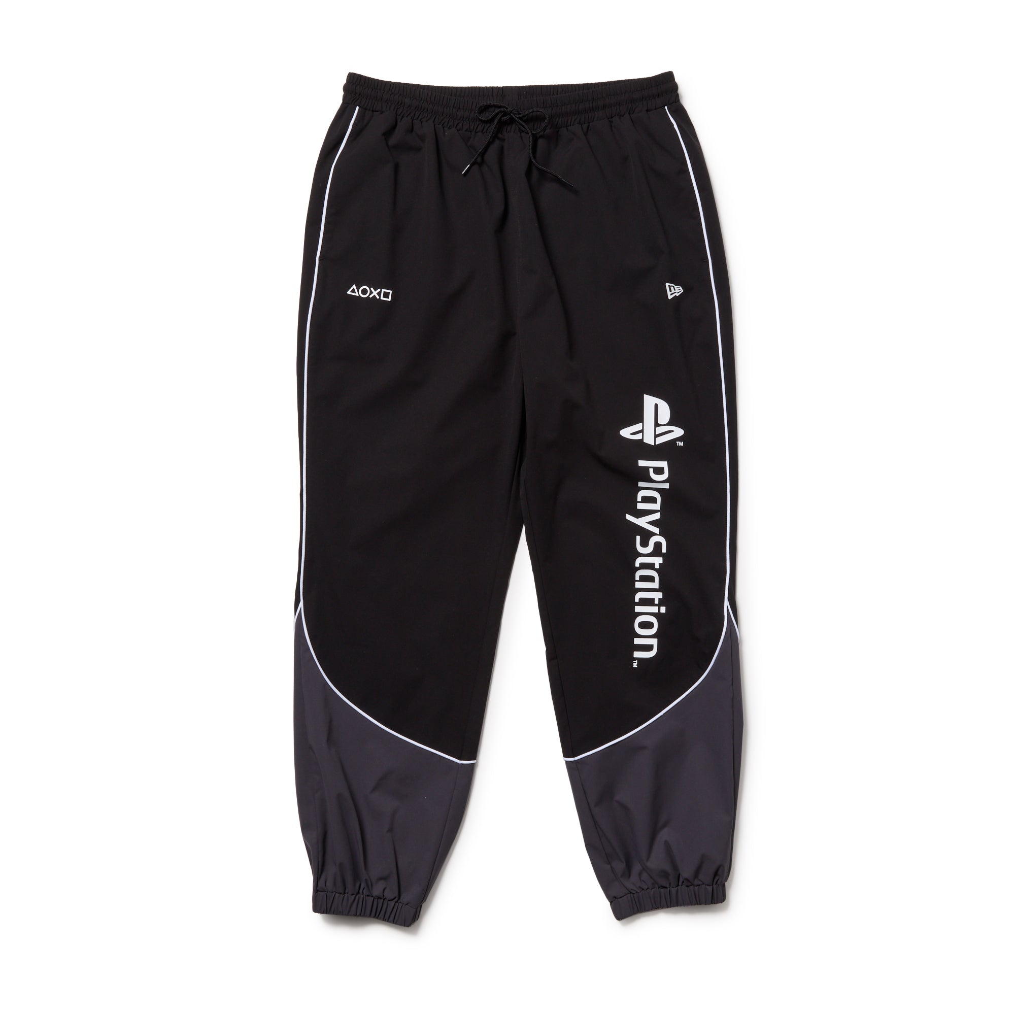 NEW ERA×PlayStationコラボ トラックパンツ オーバーサイズド パイピング トラックパンツ PlayStation