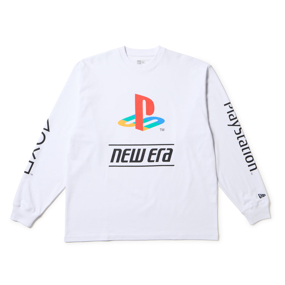 長袖 オーバーサイズド コットン Tシャツ PlayStation