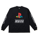 長袖 オーバーサイズド コットン Tシャツ プレイステーション ファミリーマーク ニューエラロゴ ブラック | NEW ERA ニューエラ公式オンラインストア