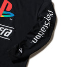 長袖 オーバーサイズド コットン Tシャツ プレイステーション ファミリーマーク ニューエラロゴ ブラック | NEW ERA ニューエラ公式オンラインストア