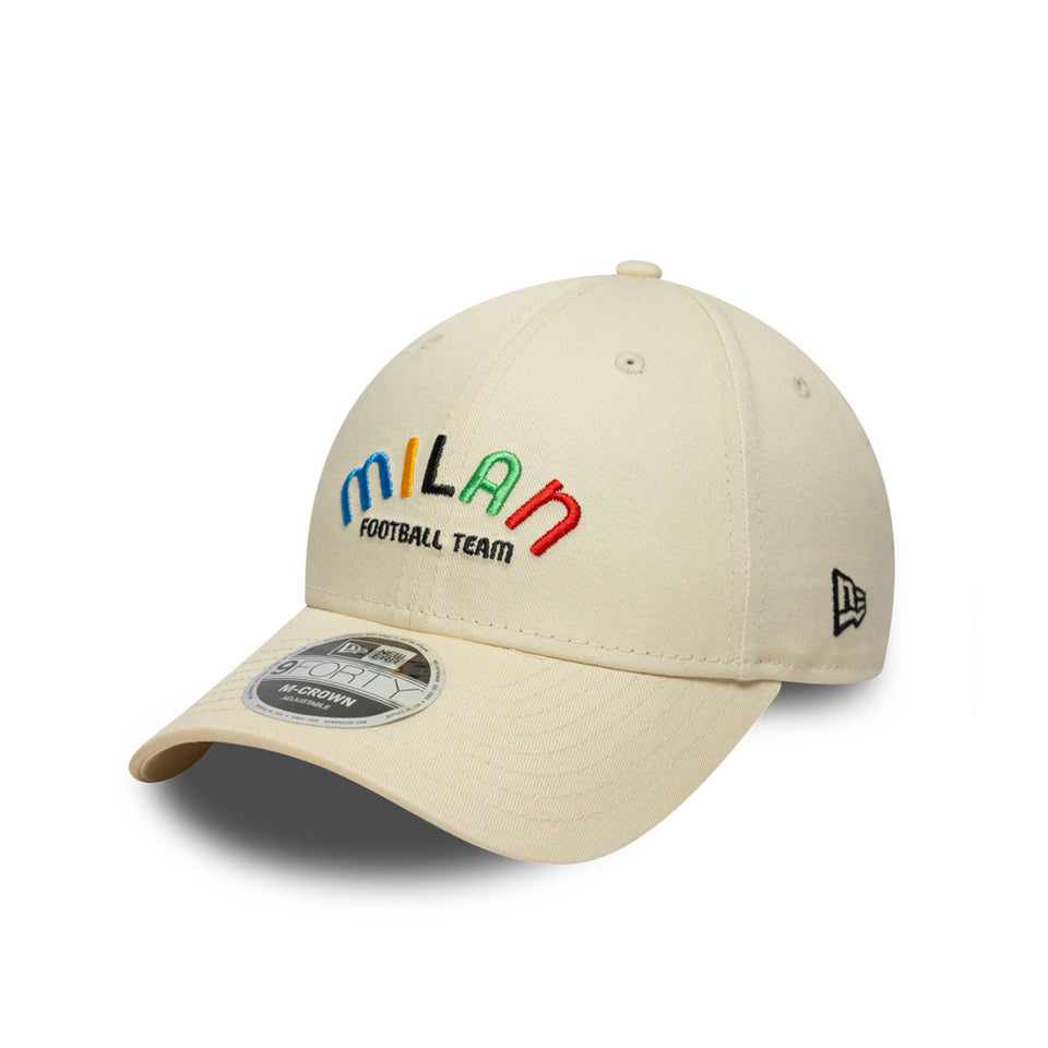 9FORTY M-Crown AC Milan ACミラン ワードマーク アイボリー