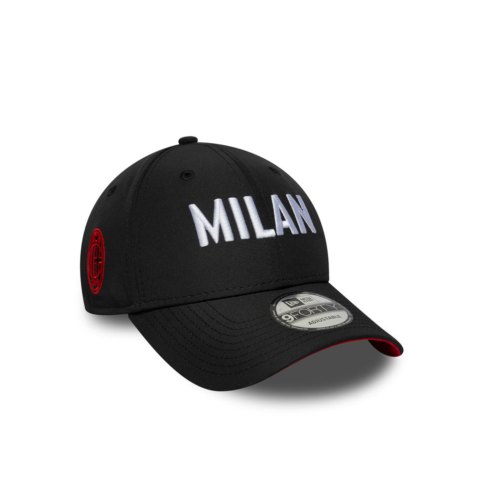 9FORTY AC Milan ACミラン ワードマーク ブラック | NEW ERA ニューエラ公式オンラインストア