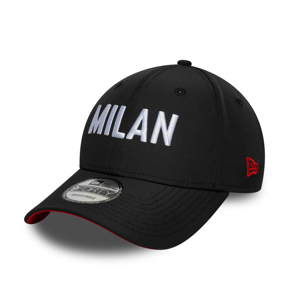 9FORTY AC Milan ACミラン ワードマーク ブラック | NEW ERA ニューエラ公式オンラインストア