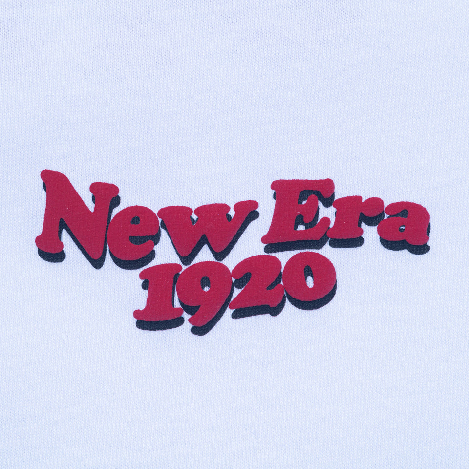 半袖 オーバーサイズド コットン Tシャツ Wave Logo ホワイト
