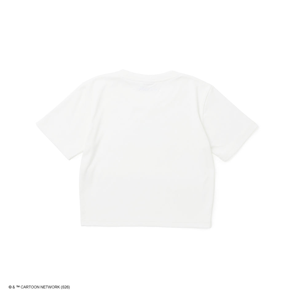 Women's 半袖 ミニ Tシャツ The Powerpuff Girls パワーパフ ガールズ Rhinestone ラインストーン ホワイト | NEW ERA ニューエラ公式オンラインストア