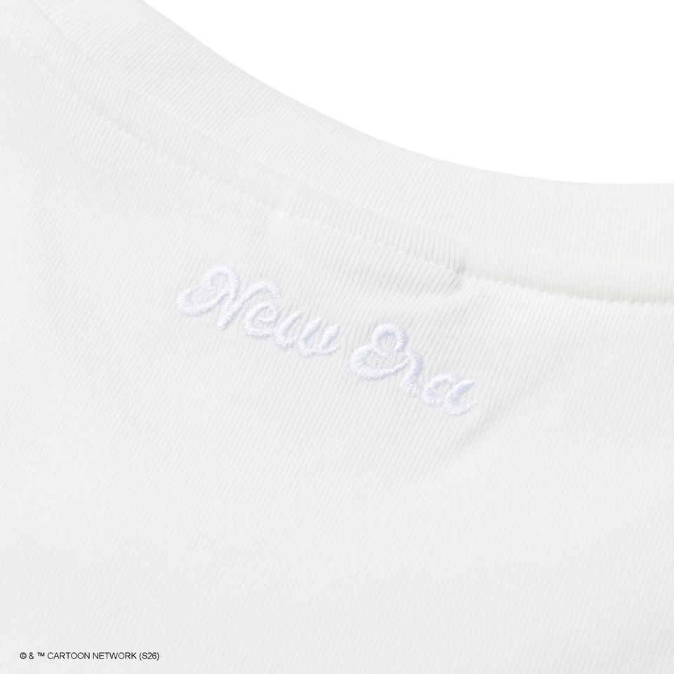 Women's 半袖 ミニ Tシャツ The Powerpuff Girls パワーパフ ガールズ Rhinestone ラインストーン ホワイト | NEW ERA ニューエラ公式オンラインストア