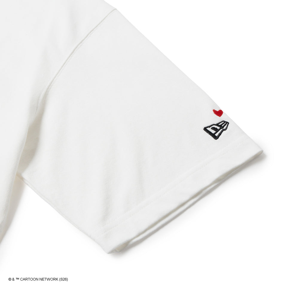 半袖 ウォッシュドコットン Tシャツ The Powerpuff Girls パワーパフ ガールズ ハート  オフホワイト | NEW ERA ニューエラ公式オンラインストア