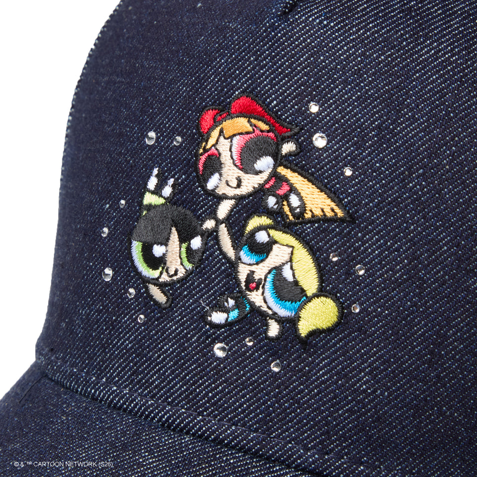 9FORTY A-Frame The Powerpuff Girls パワーパフ ガールズ Rhinestone ラインストーン デニム | NEW ERA ニューエラ公式オンラインストア