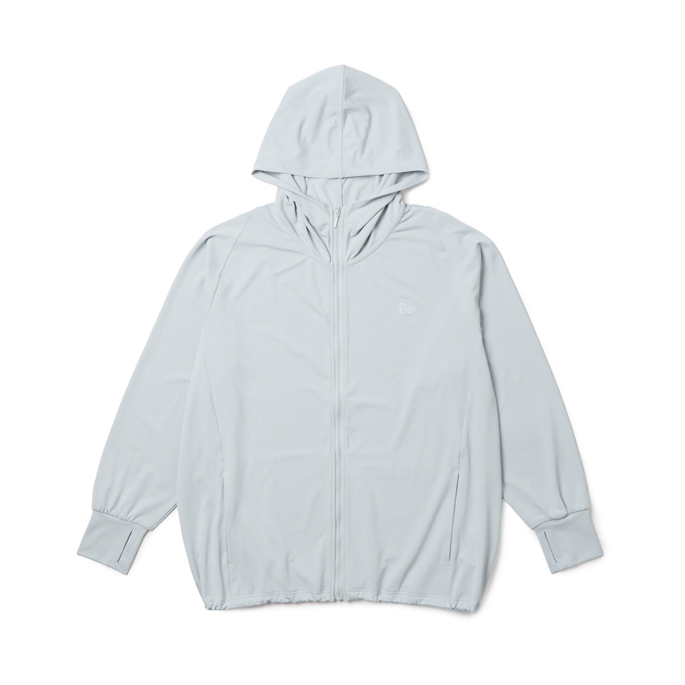 Women's UVカット フルジップ フーディー  ライトグレー｜パフォーマンスアパレル | NEW ERA ニューエラ公式オンラインストア