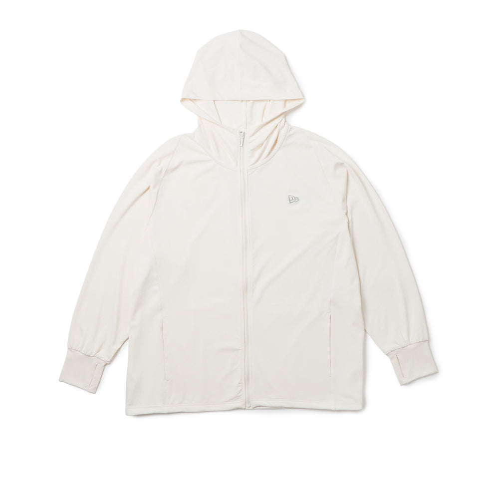 Women's UVカット フルジップ フーディー アイボリー|パフォーマンス Women's UVカット フルジップ フーディー アイボリー|パフォーマンス