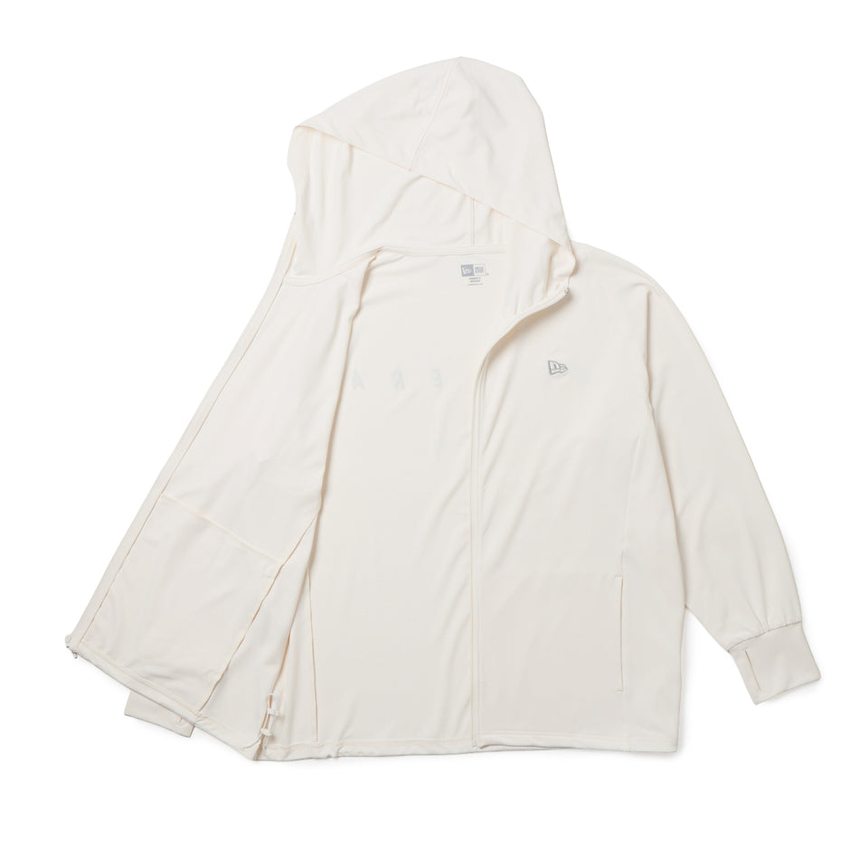 Women's UVカット フルジップ フーディー  アイボリー｜パフォーマンスアパレル | NEW ERA ニューエラ公式オンラインストア