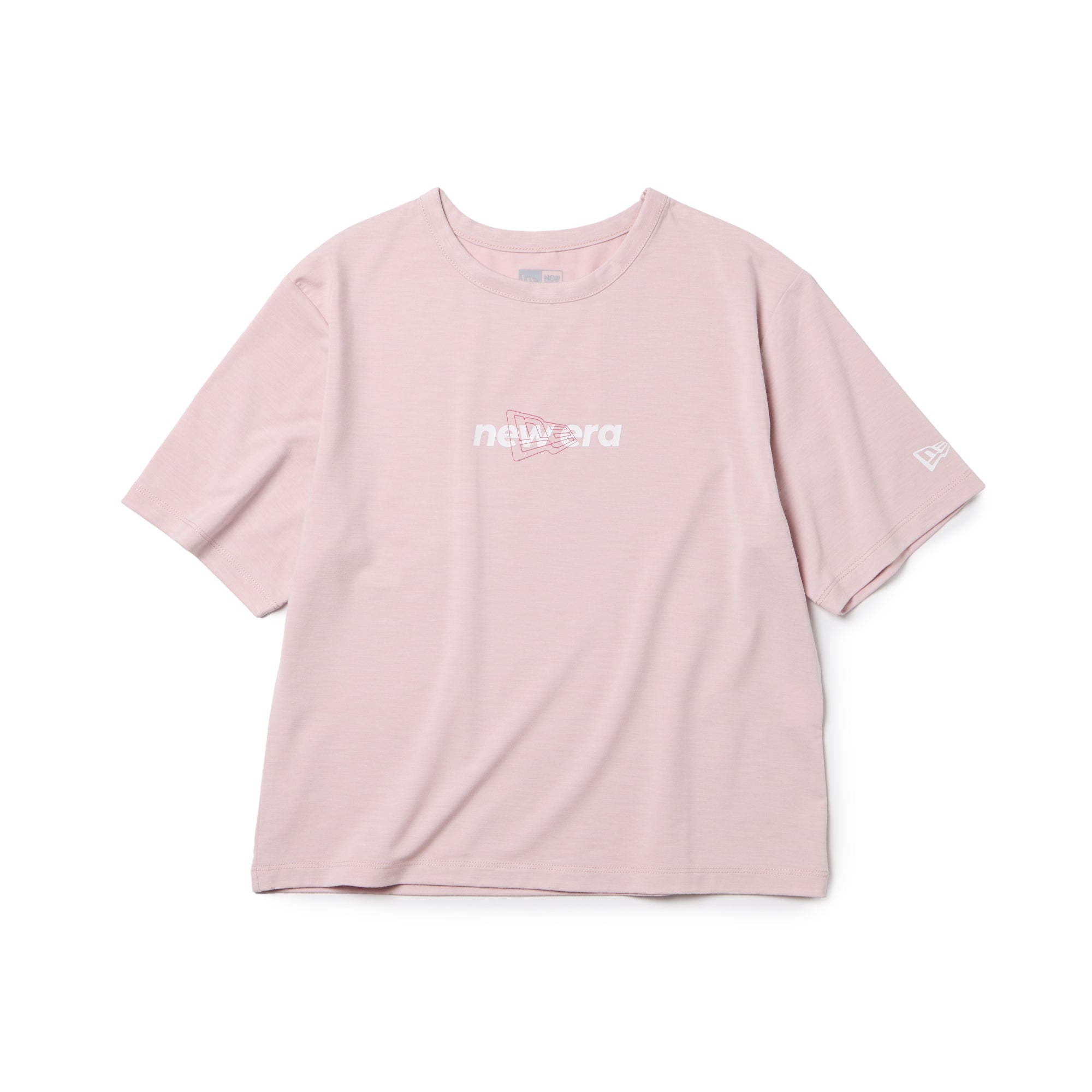 ウィメンズ 半袖 テック Tシャツ ショートレングス ライトローズピンク