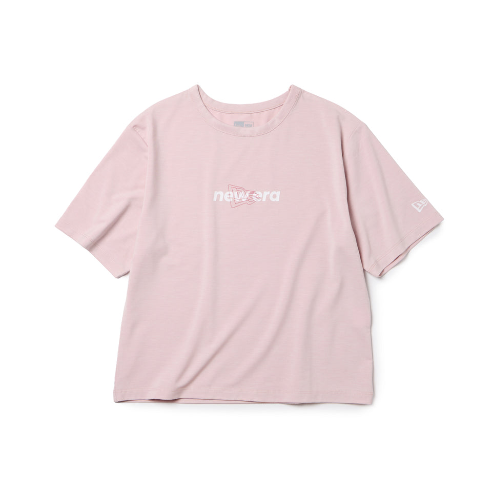 Women's 半袖 テック Tシャツ ショートレングス ライトローズピンク | パフォーマンスアパレル | NEW ERA ニューエラ公式オンラインストア