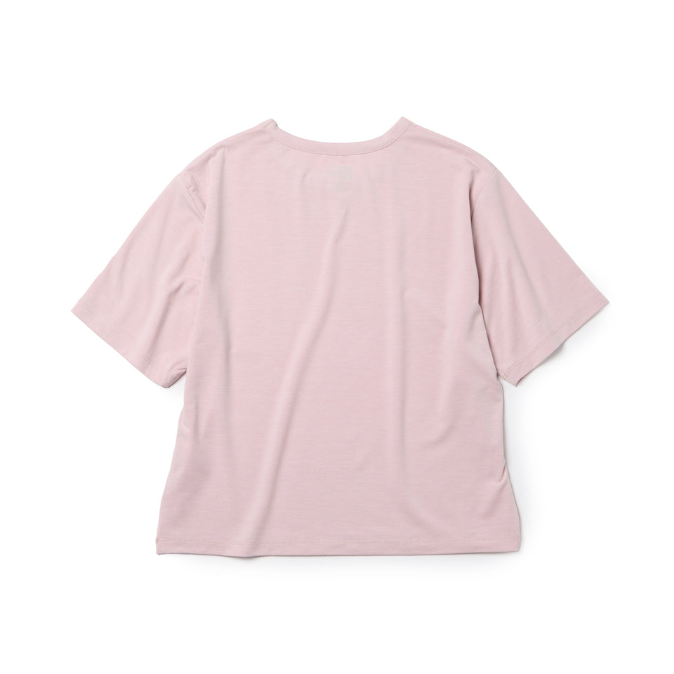 Women's 半袖 テック Tシャツ ショートレングス ライトローズピンク | パフォーマンスアパレル | NEW ERA ニューエラ公式オンラインストア