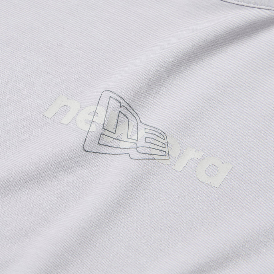 Women's 半袖 テック Tシャツ ショートレングス ライトグレー | パフォーマンスアパレル | NEW ERA ニューエラ公式オンラインストア