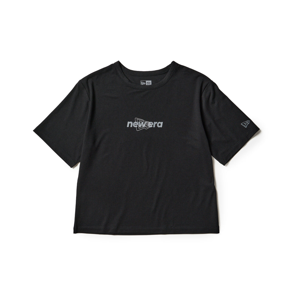 Women's 半袖 テック Tシャツ ショートレングス ブラック | パフォーマンスアパレル | NEW ERA ニューエラ公式オンラインストア