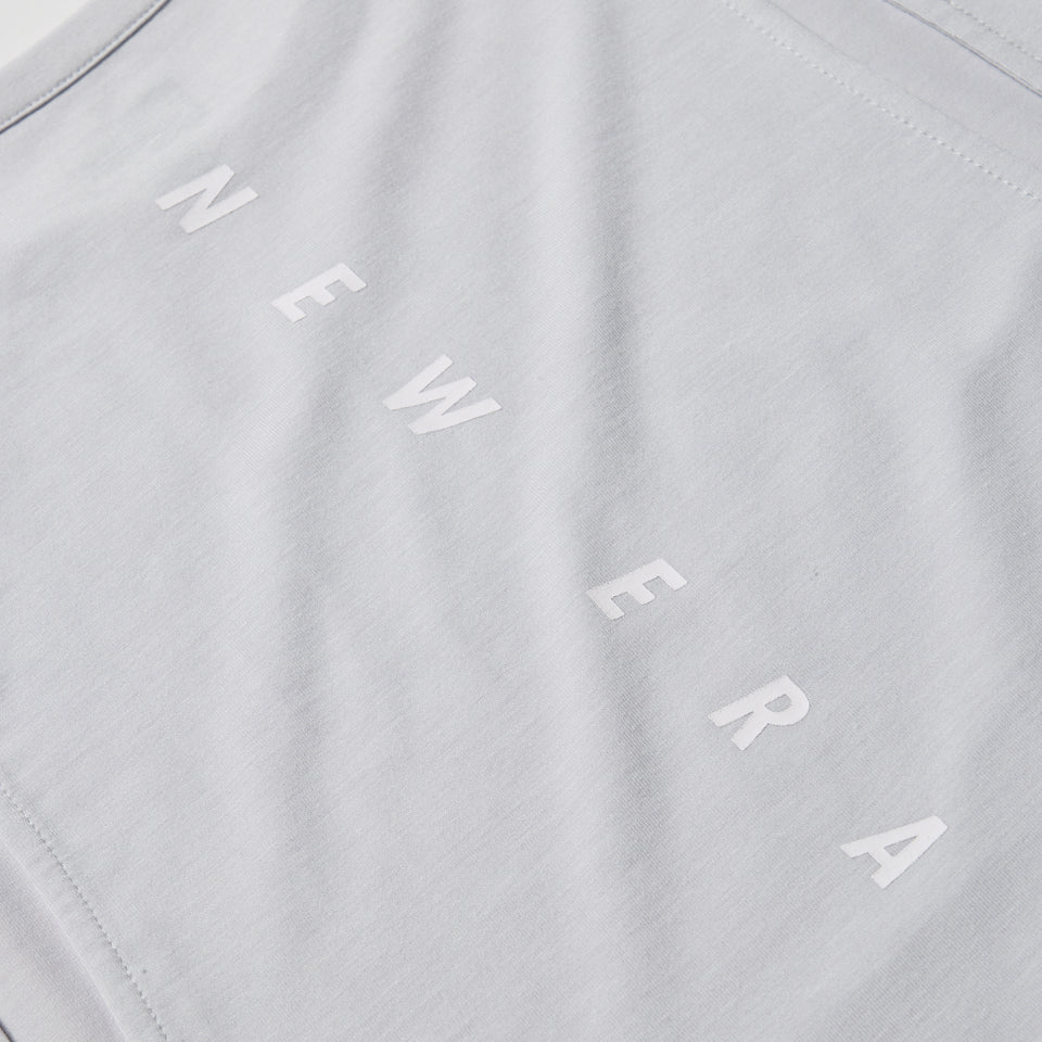 Women's 半袖 テック Tシャツ ショートレングス カッティング デザイン ライトグレー | パフォーマンスアパレル | NEW ERA ニューエラ公式オンラインストア