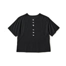 Women's 半袖 テック Tシャツ ショートレングス カッティング デザイン  ブラック | パフォーマンスアパレル | NEW ERA ニューエラ公式オンラインストア
