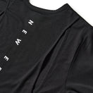 Women's 半袖 テック Tシャツ ショートレングス カッティング デザイン  ブラック | パフォーマンスアパレル | NEW ERA ニューエラ公式オンラインストア
